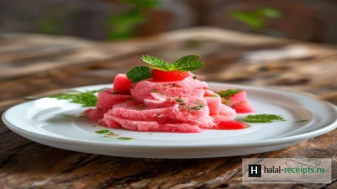 Рецепт Арбузный сорбет без сахара
