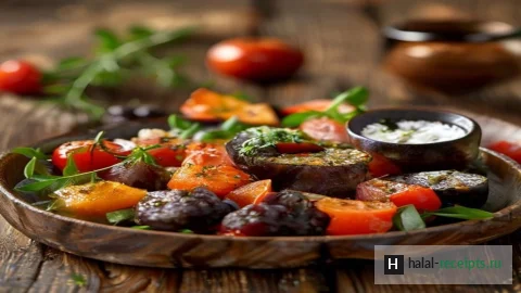 Рецепт Баклажаны с томатами и чесноком — халяльная кухня