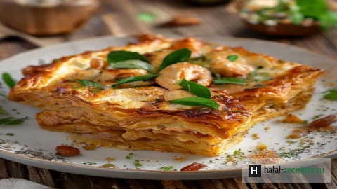 Рецепт Бастилья: марокканский слоёный пирог с курицей и миндалём
