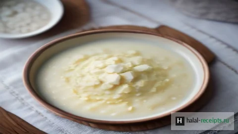 Рецепт Быламық: казахская сладкая мучная каша со сливками