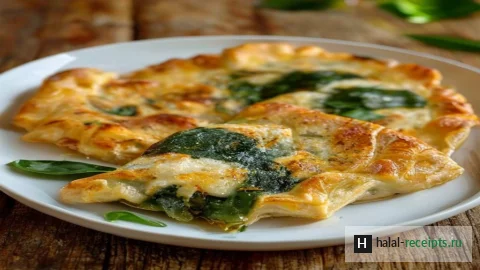 Рецепт Бёрек из юфки со шпинатом и сыром