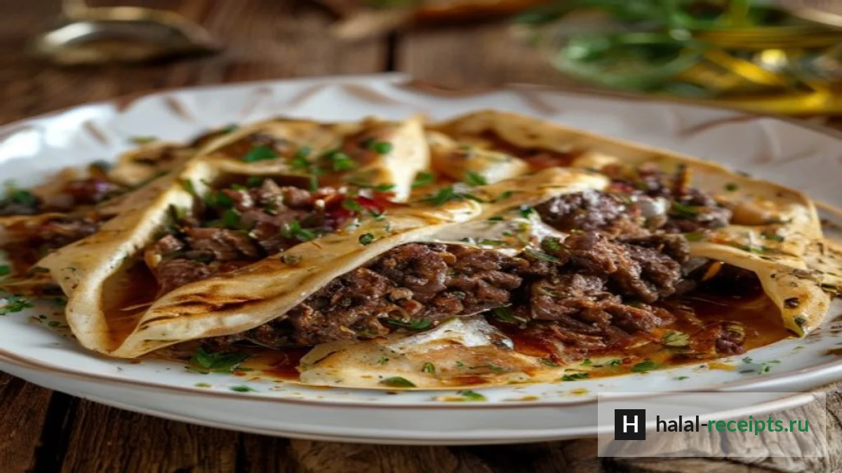 Рецепт Чепалгаш с мясом: чеченские лепёшки с мясной начинкой