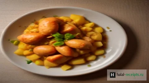 Рецепт Дапанджи: уйгурская курица с картофелем на большом блюде