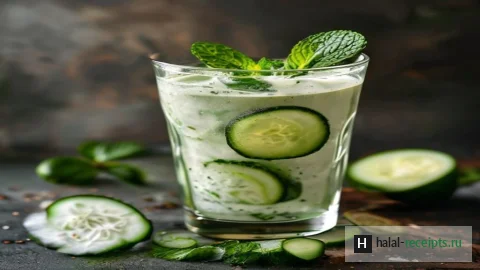 Рецепт Дуг: иранский освежающий напиток с мятой и огурцом