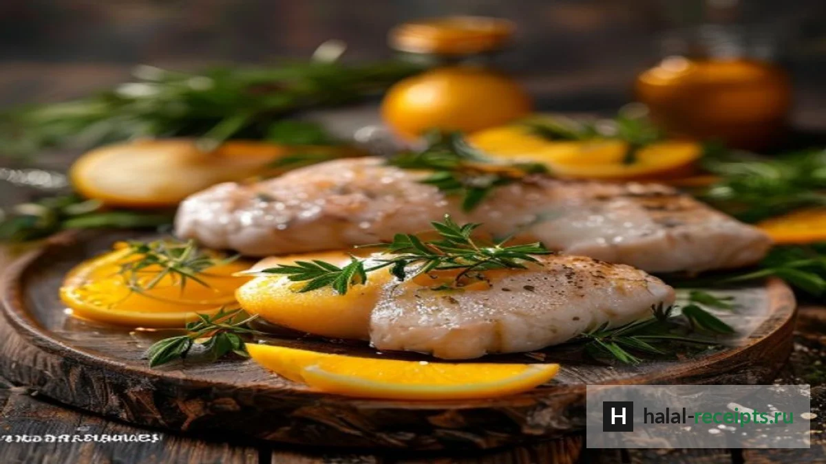 Форель на мангале с лимоном и травами