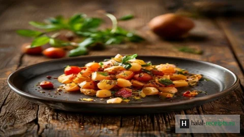 Рецепт Картофель по-деревенски с пряностями халяль — халяльная кухня
