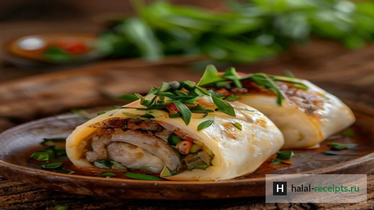 Хоним: узбекский паровой рулет с мясом и овощами