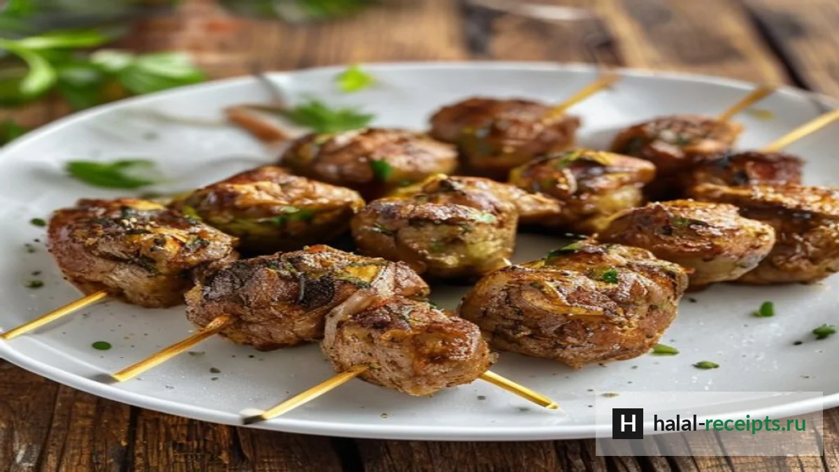 Рецепт Кофта по-египетски: мясные шпажки на гриле