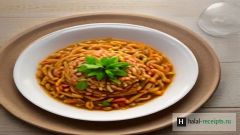 Рецепт Ковурма лагман: узбекская жареная лапша с мясом и овощами