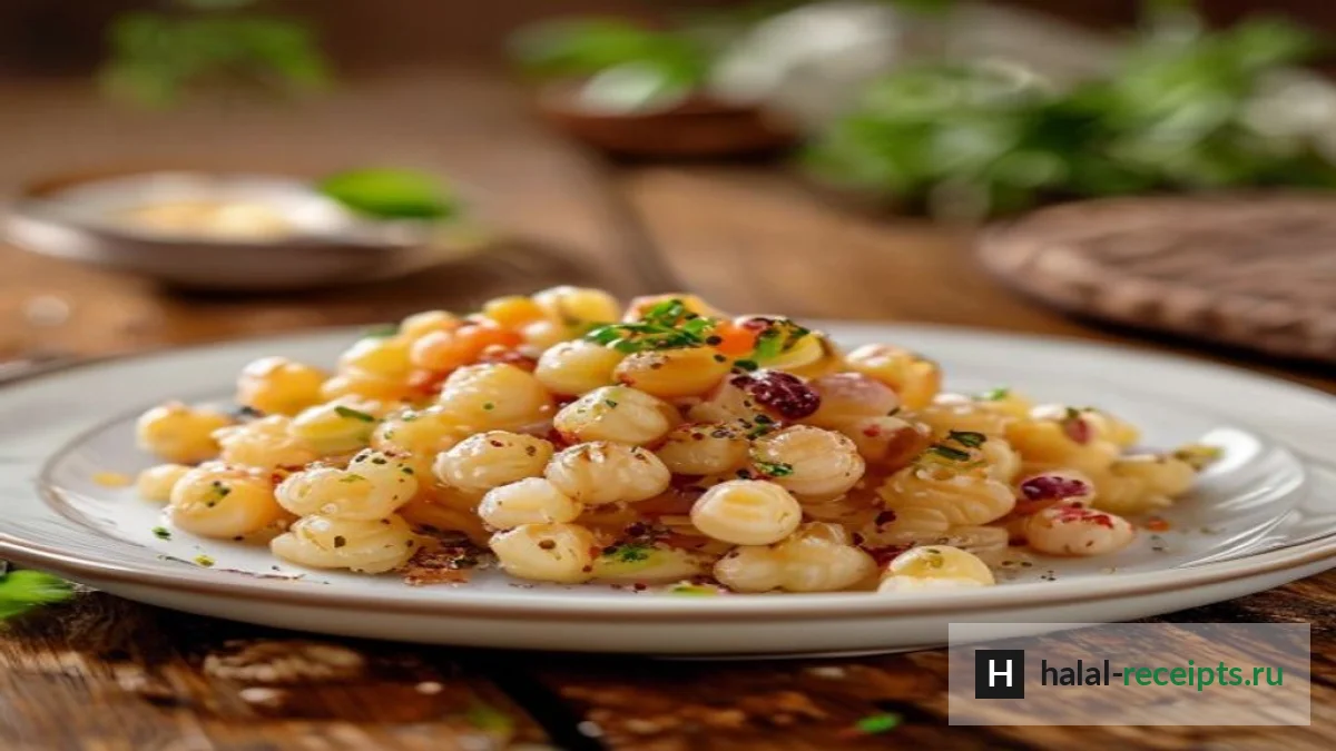 Кускус с жареными овощами и лимонной заправкой