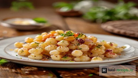 Кускус с жареными овощами и лимонной заправкой