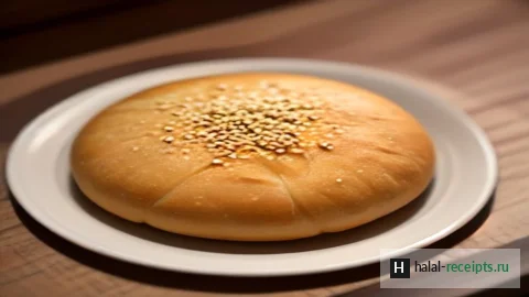 Рецепт Кувейтский хлеб хубз с кунжутом