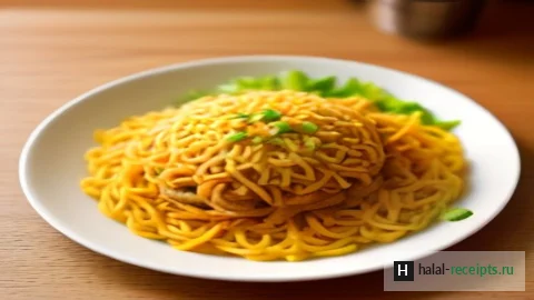 Рецепт Ми горенг: малайзийская жареная лапша с курицей и овощами