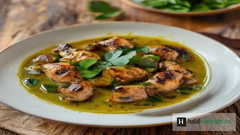 Рецепт Мулухия: египетский суп из зелени с курицей