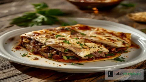 Рецепт Пидэ с говядиной: турецкая лодочка с мясной начинкой