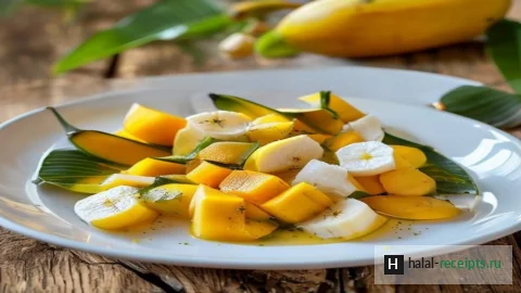 Смузи из манго, банана и кокосового молока