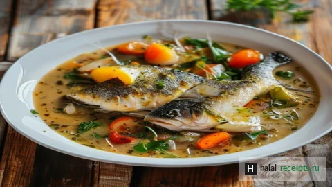 Рецепт Уха из судака с овощами — халяльная кухня