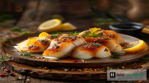 Запечённая скумбрия с горчицей и лимоном